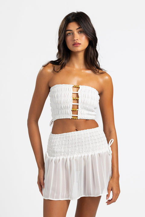 Sinora Mini Skirt - White