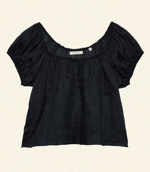 SOLINA TOP -- BLACK