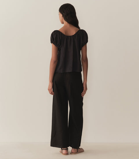 SOLINA TOP -- BLACK