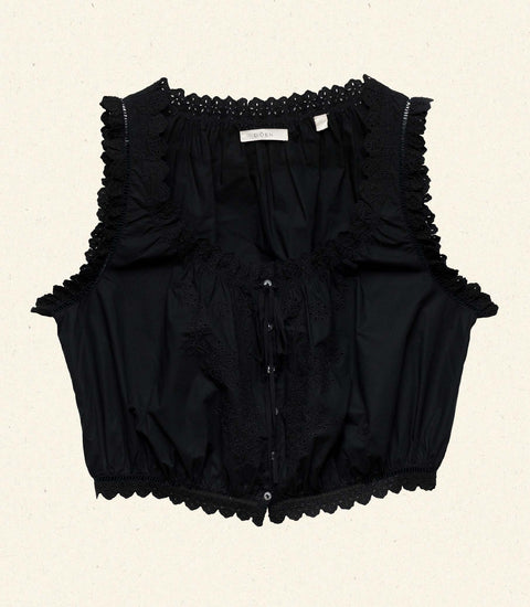 TRAVELER TOP -- BLACK