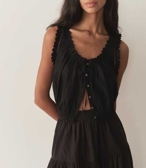 TRAVELER TOP -- BLACK