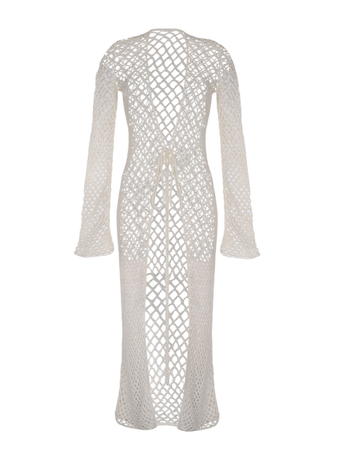 ELKI IVORY CROCHET DRESS