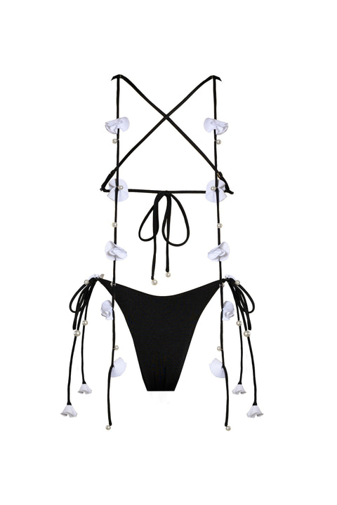 Fleur Tie Bottom Black